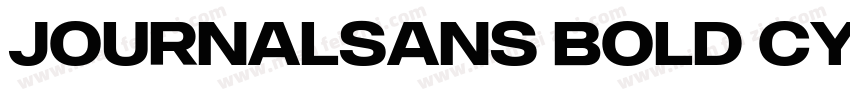 JournalSans Bold Cy字体转换